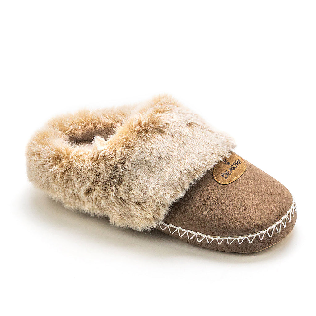 WOMENS SOFT SOLE SLIPPER HICKORY