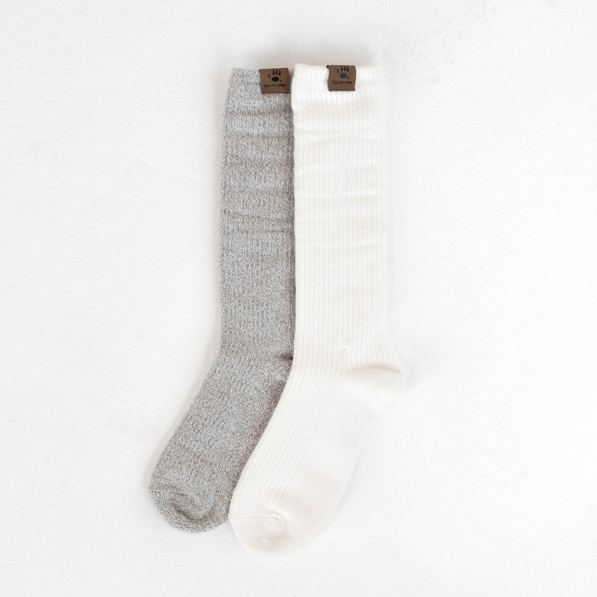 Slouch Crew Socks 2 Pack in Natural