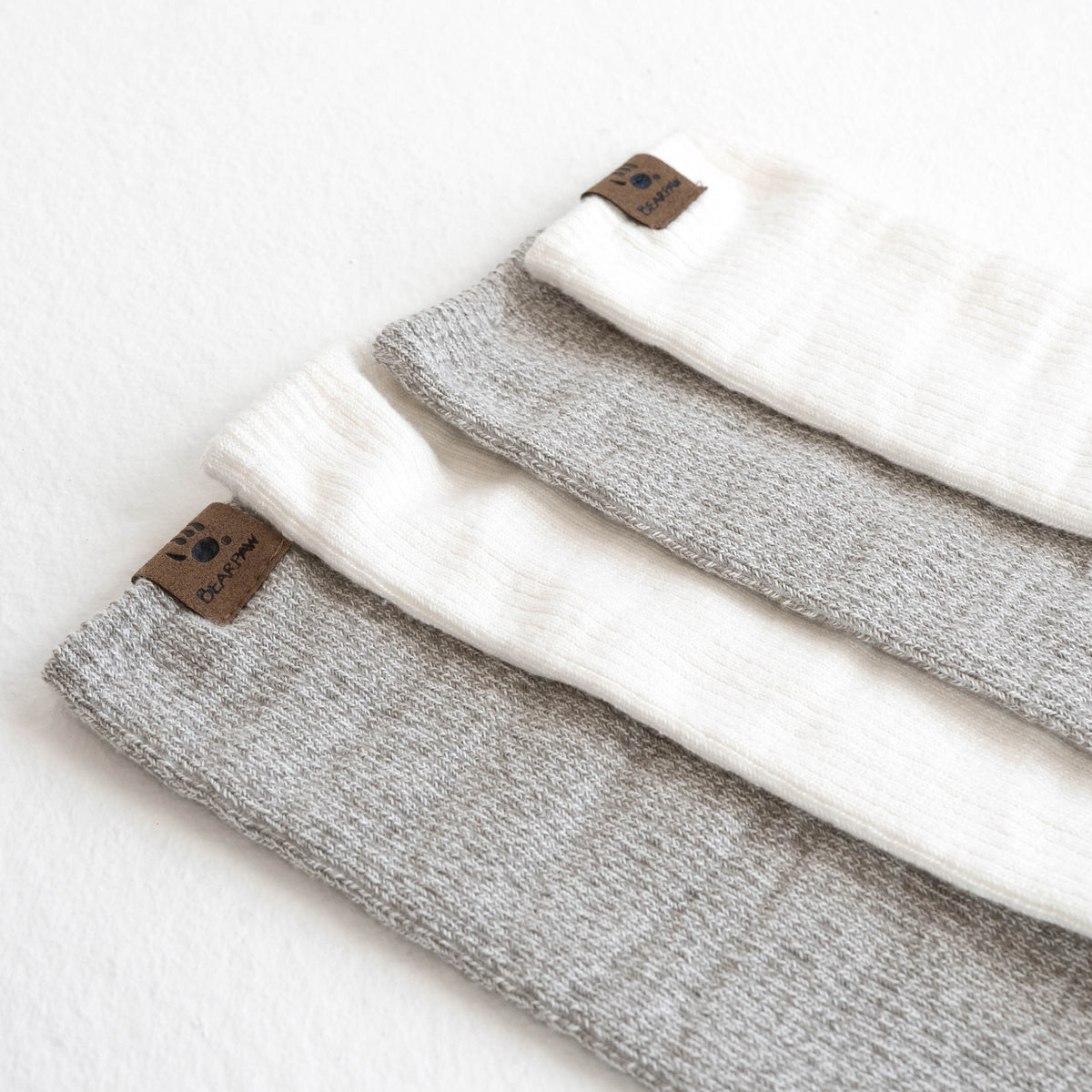 Slouch Crew Socks 2 Pack in Natural
