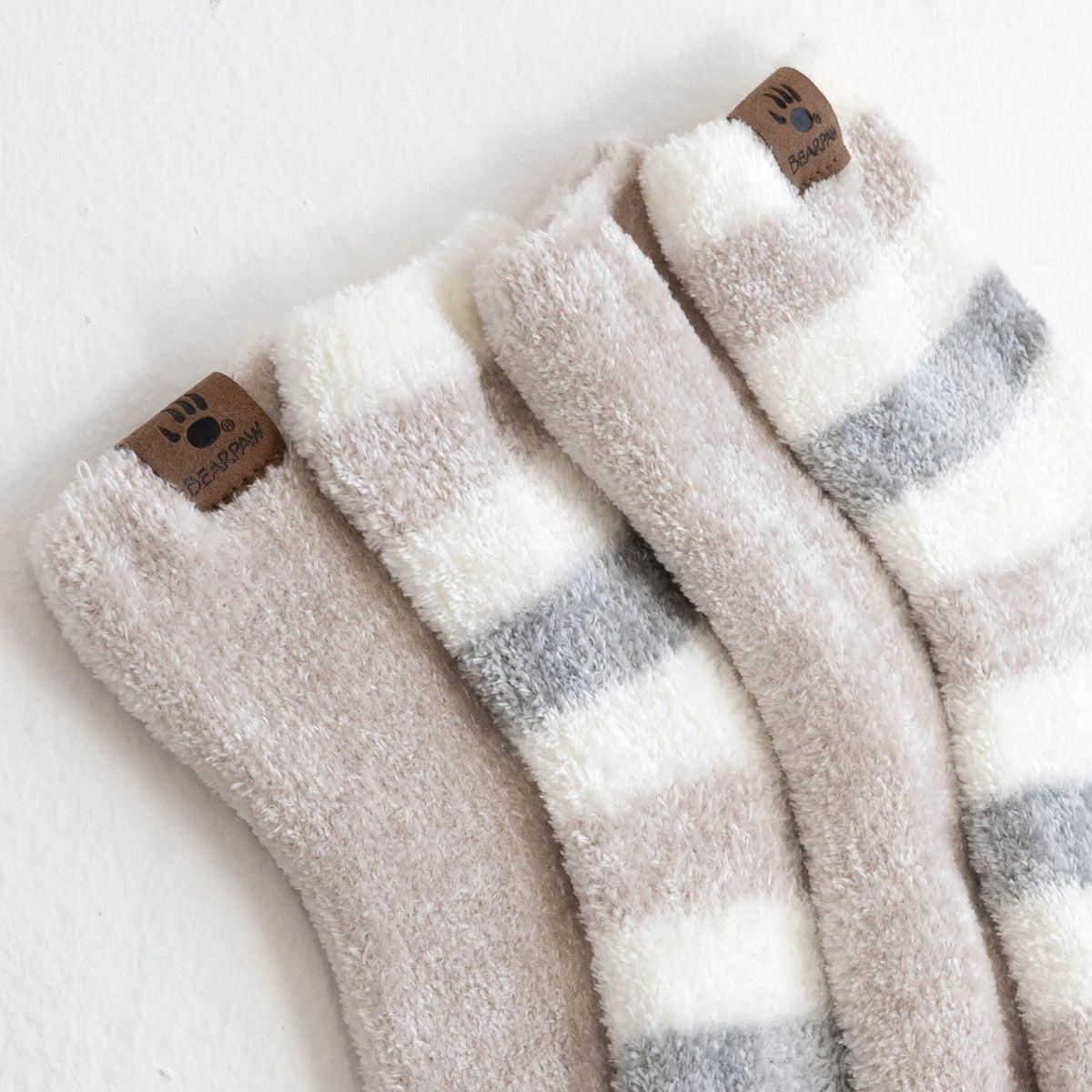 Stripe Chenille Anklet Socks 2 Pack