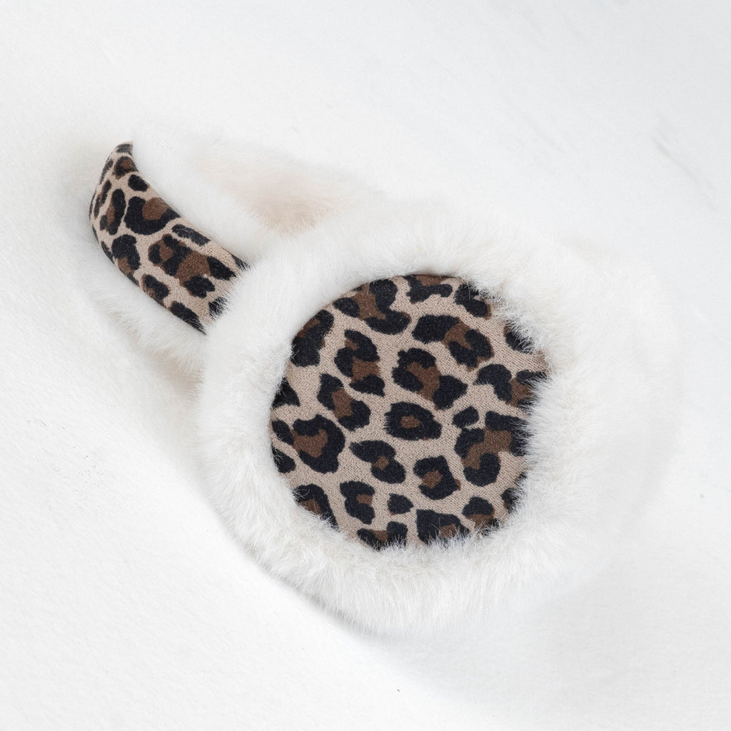 Cozy Faux Fur Earmuffs in Leopard