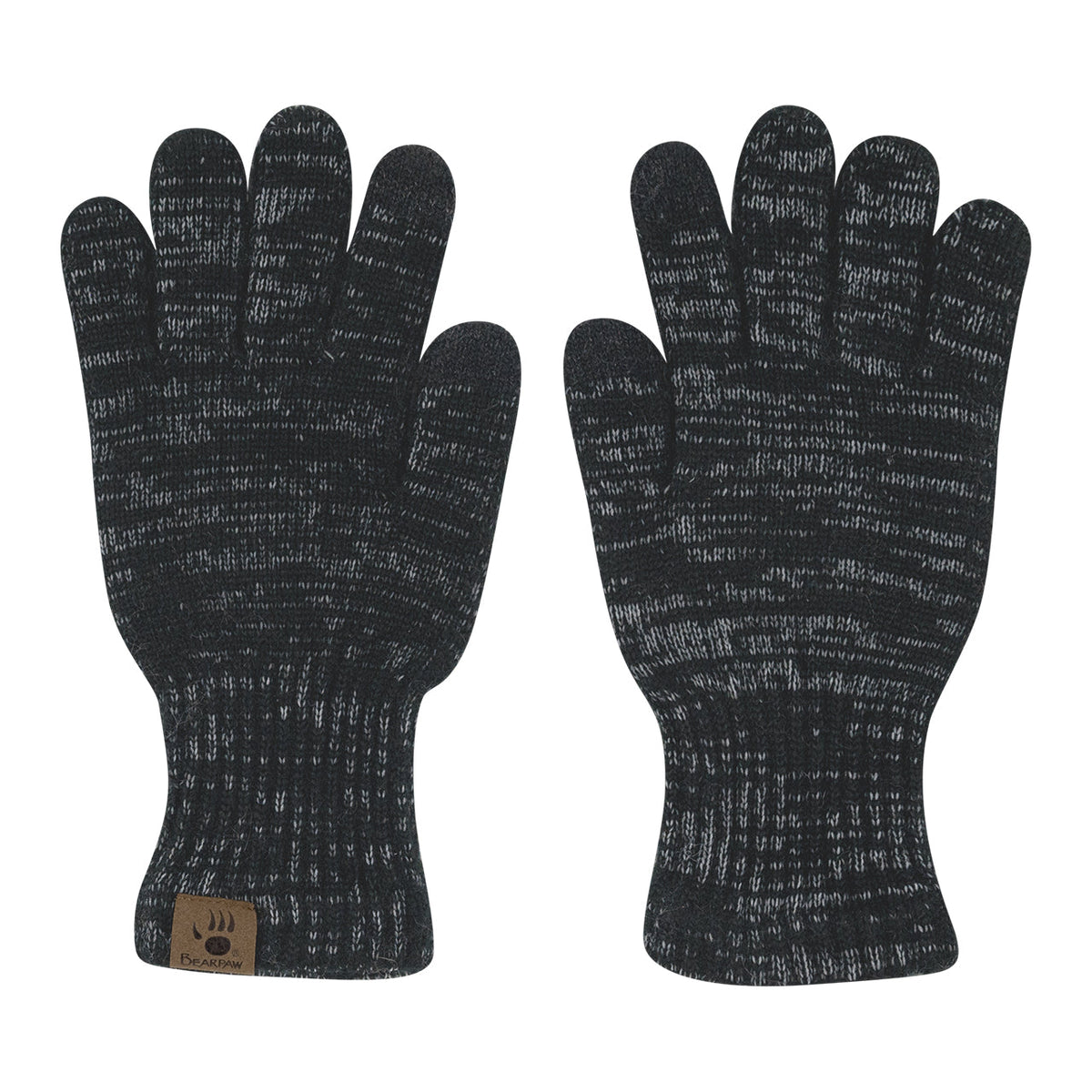 Knit Hat And Glove Set 2 Pack in Black