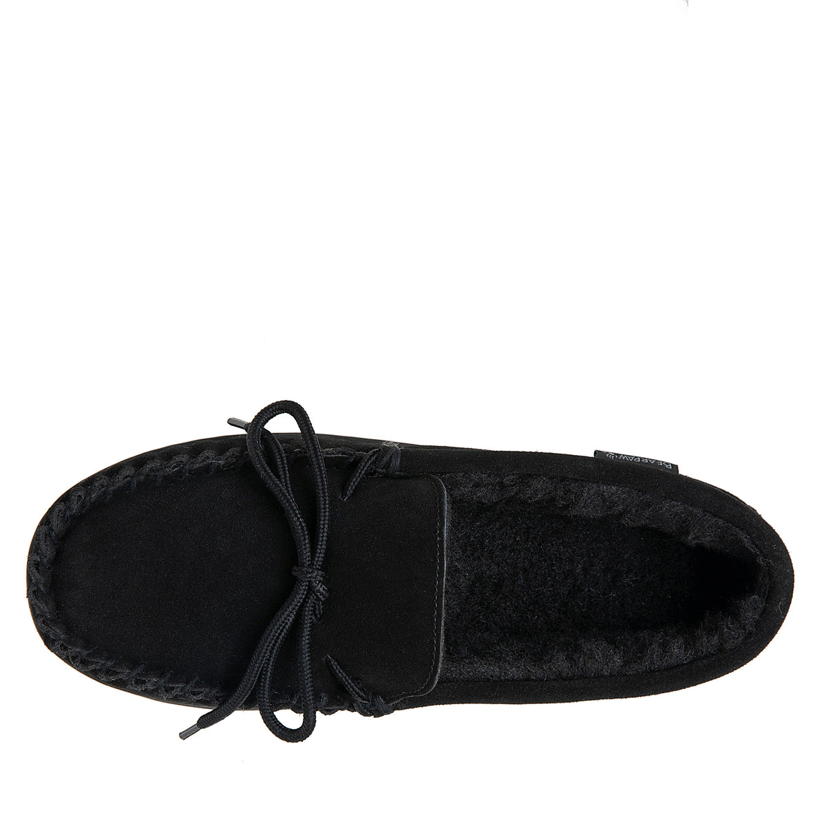Moc II Men's Suede Moccasin Slippers in Black