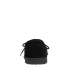 Moc II Men's Suede Moccasin Slippers in Black