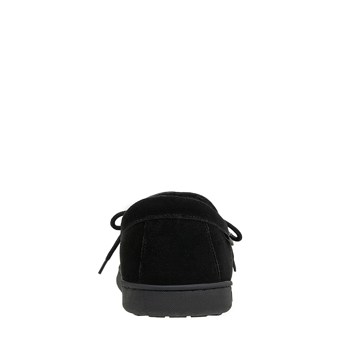 Moc II Men's Suede Moccasin Slippers in Black
