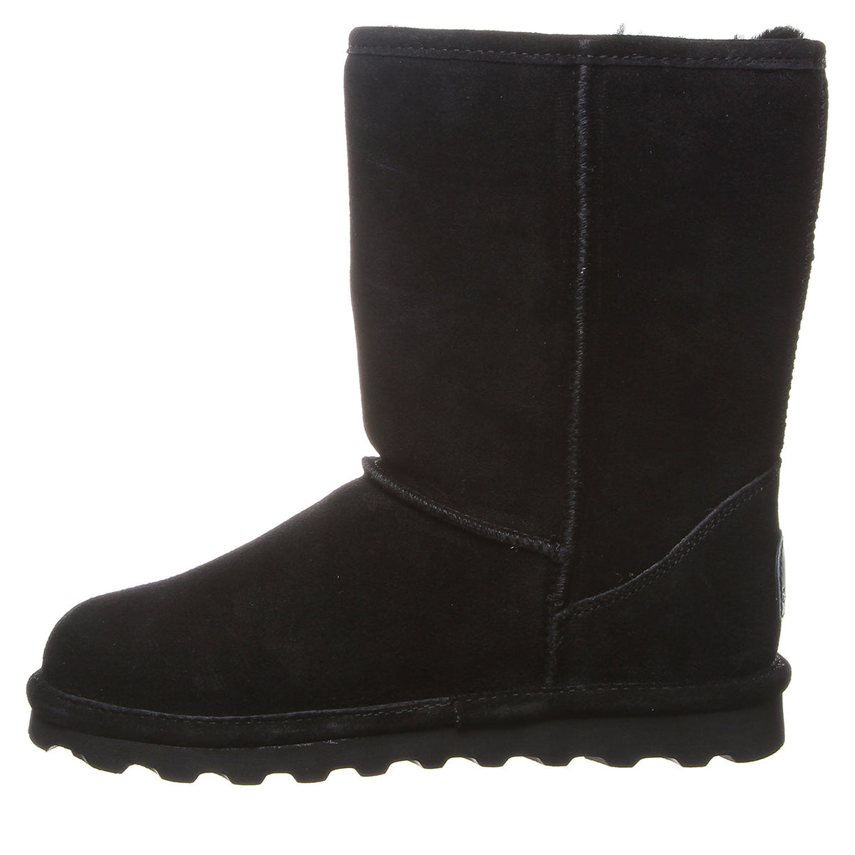 Elle Short Wide Boots in Black