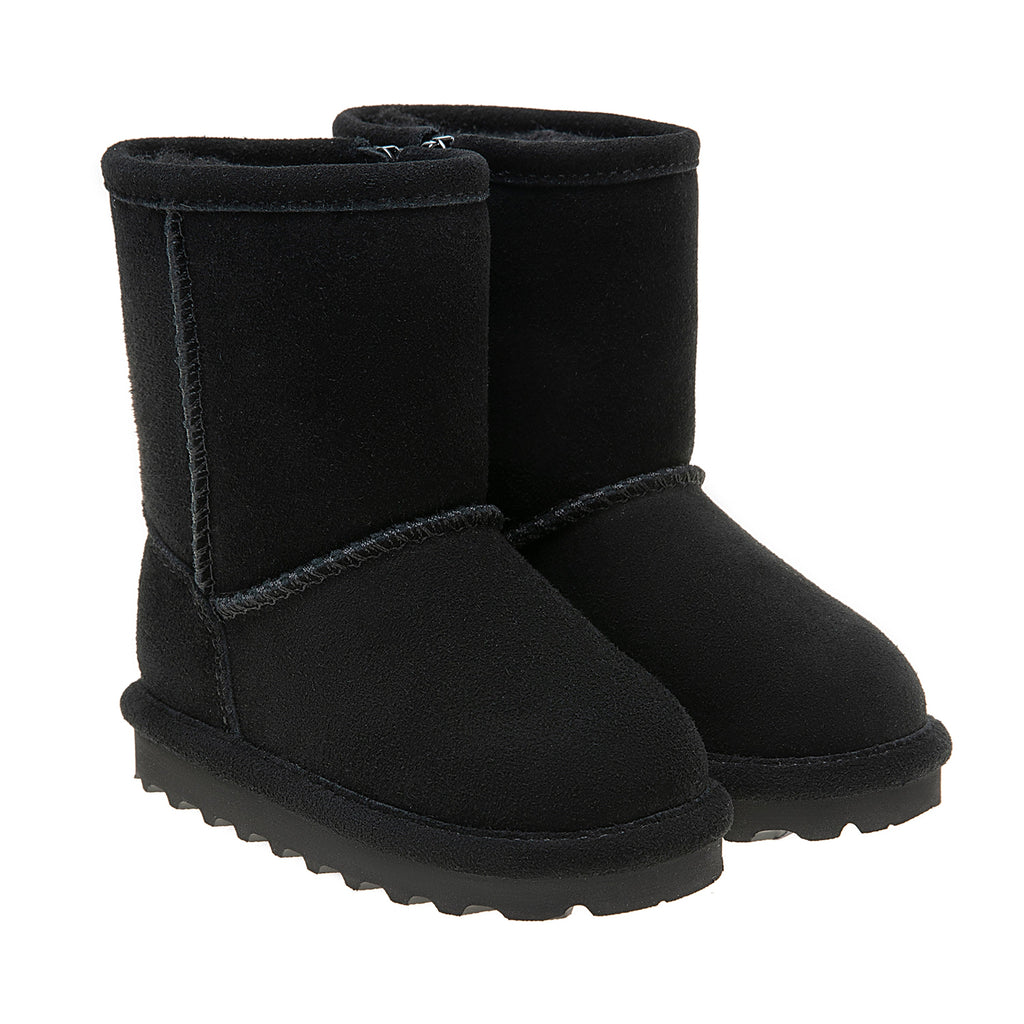 Elle Toddler Zipper Boots in Black