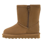 Elle Toddler Zipper Boots in Hickory