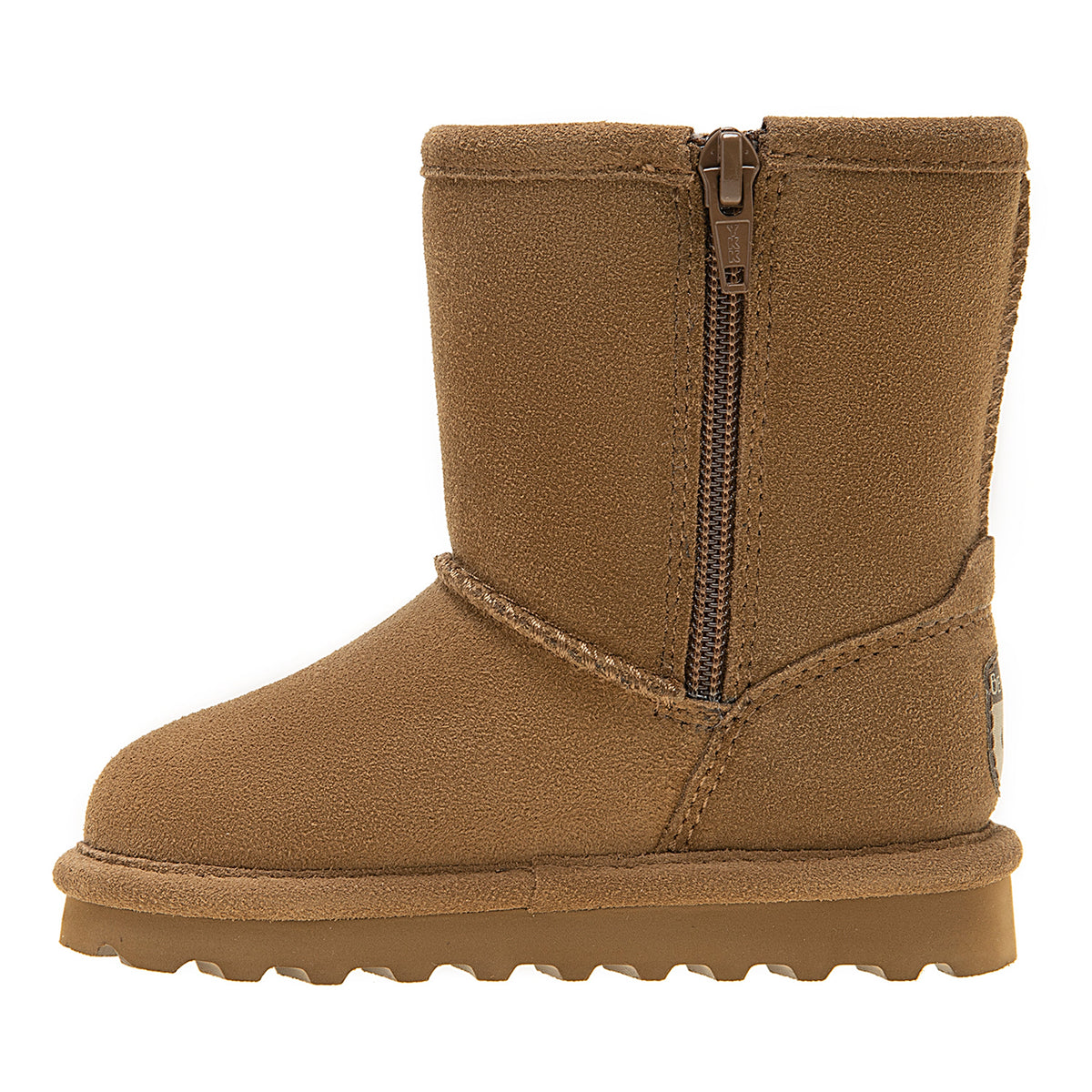 Elle Toddler Zipper Boots in Hickory