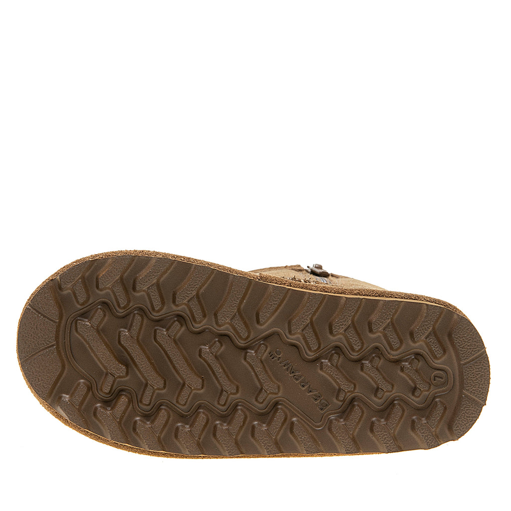 Elle Toddler Zipper Boots in Hickory