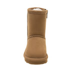 Elle Toddler Zipper Boots in Hickory