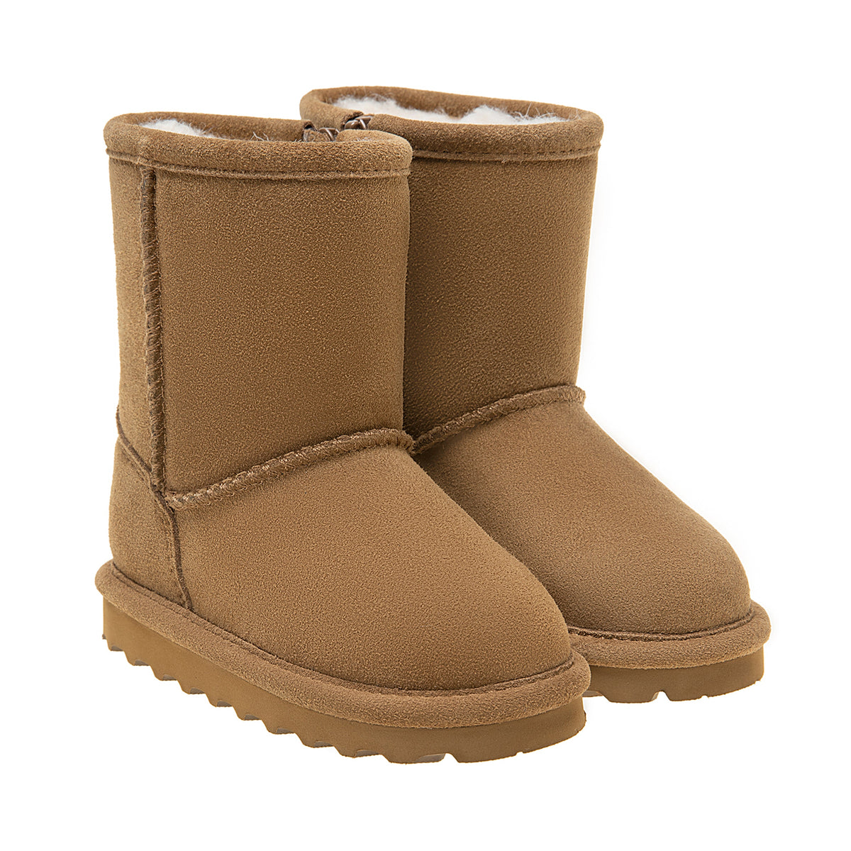 Elle Toddler Zipper Boots in Hickory