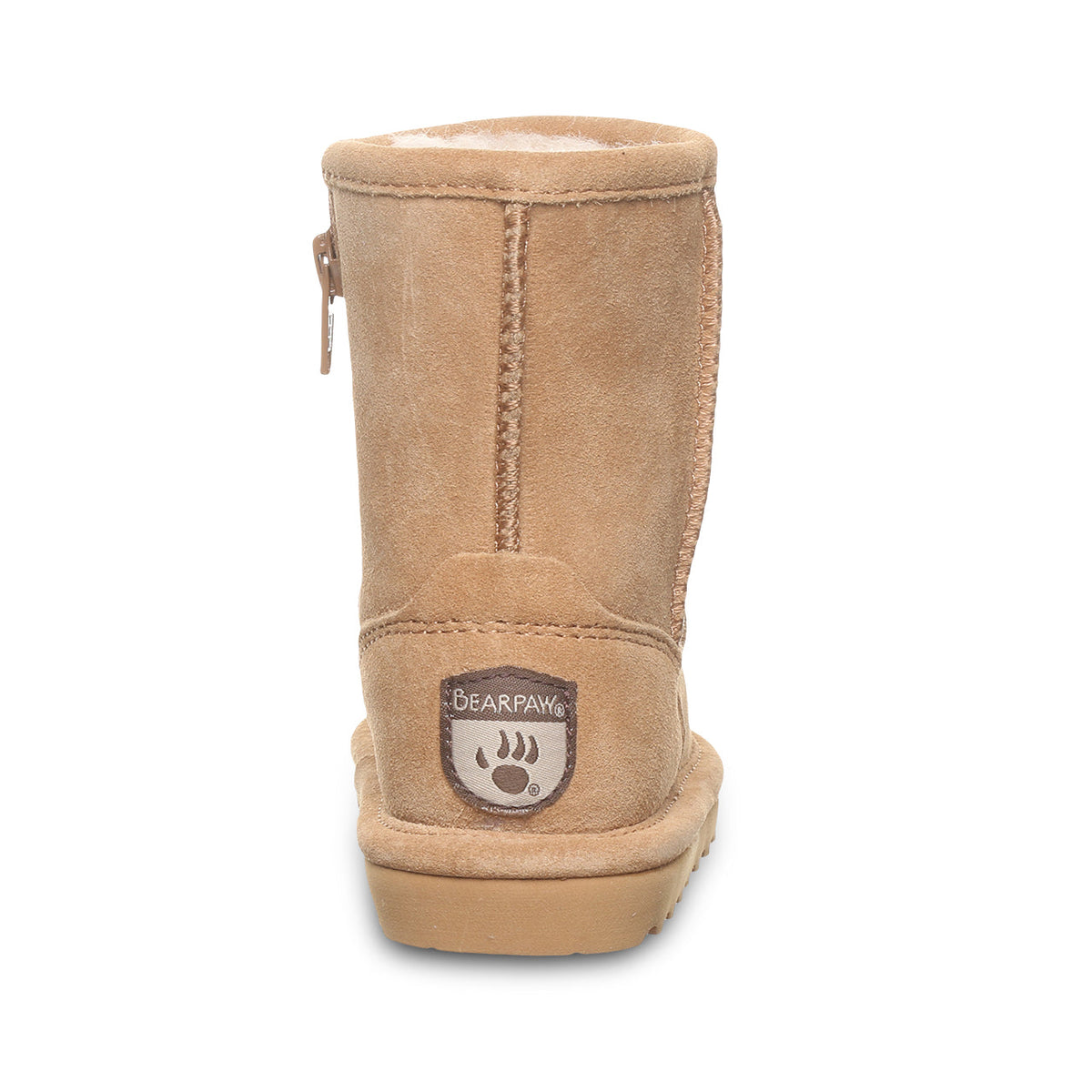 Elle Toddler Zipper Boots in Iced Coffee