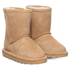 Elle Toddler Zipper Boots in Iced Coffee