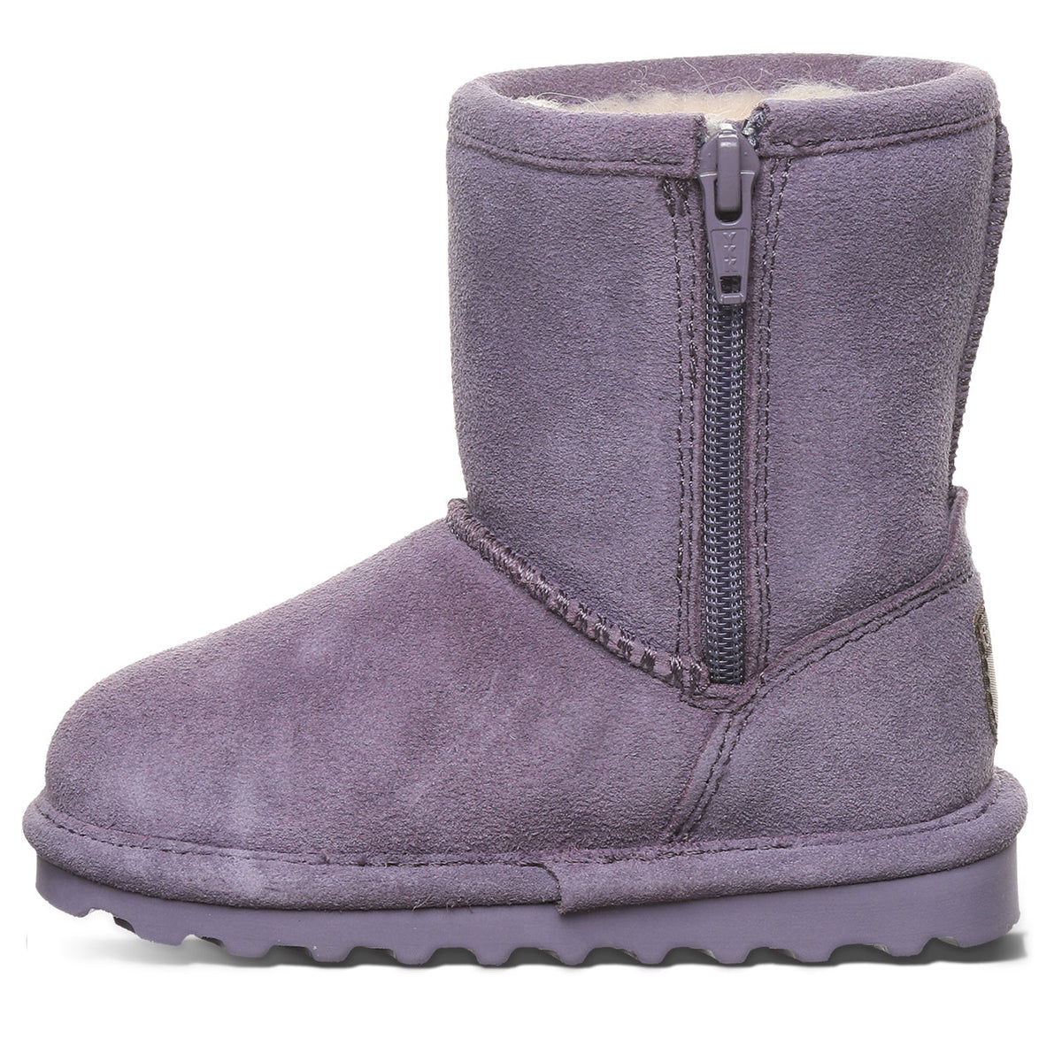 Elle Toddler Zipper Boots in Purple Sage