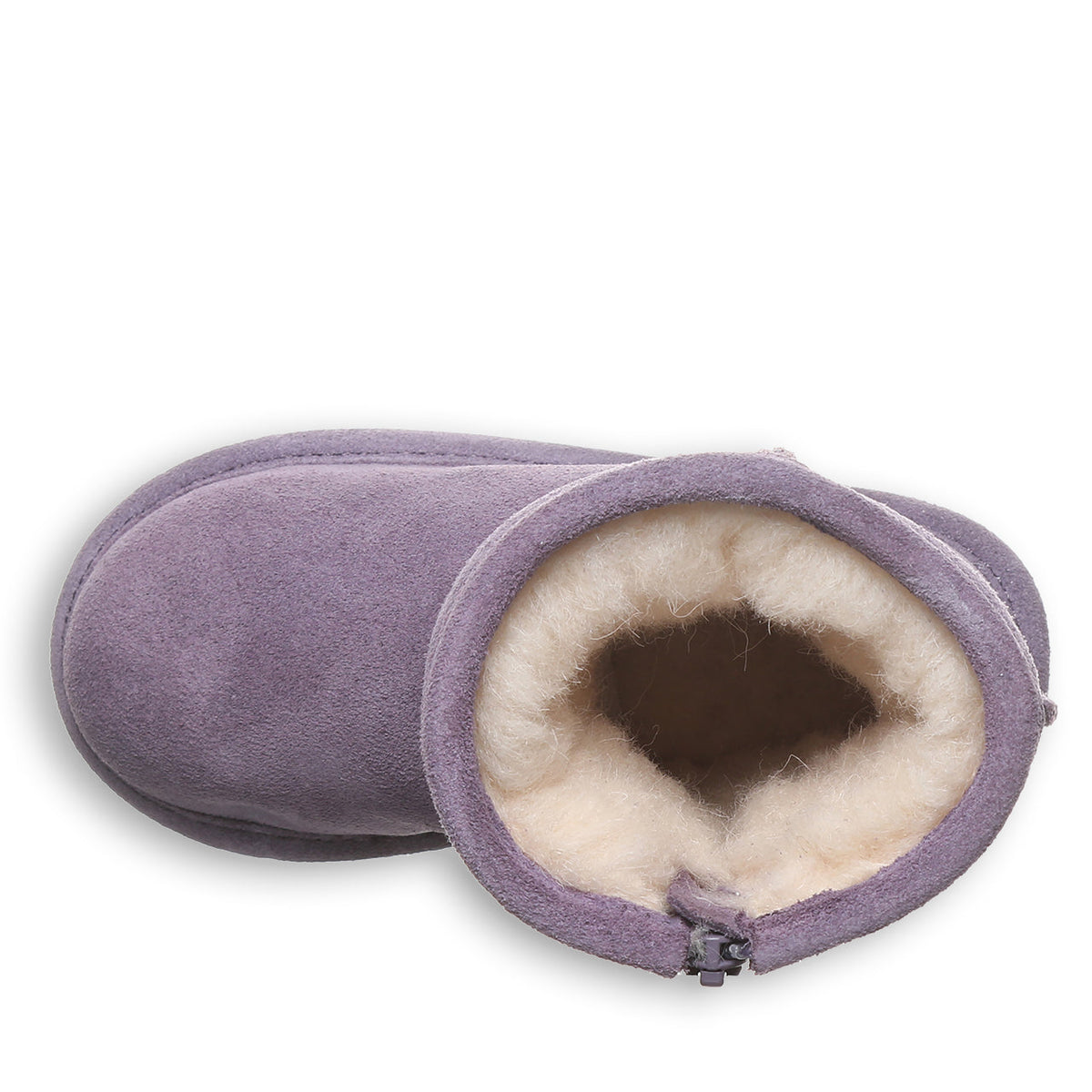 Elle Toddler Zipper Boots in Purple Sage