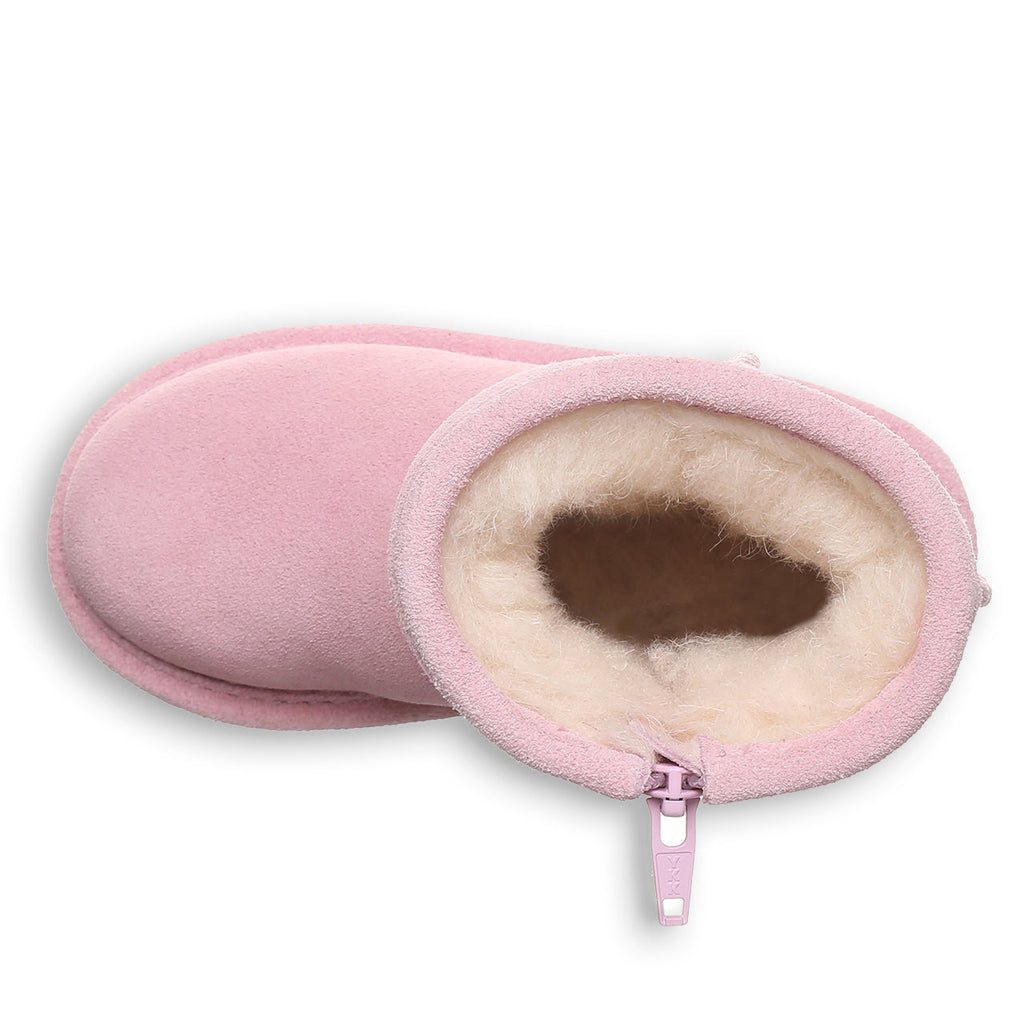Elle Toddler Zipper Boots in Pink Lemonade
