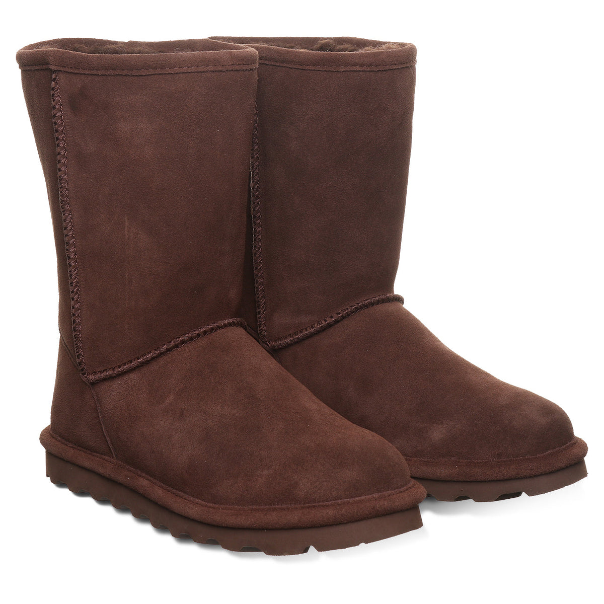 Elle Short Classic Suede Boots in Chicory