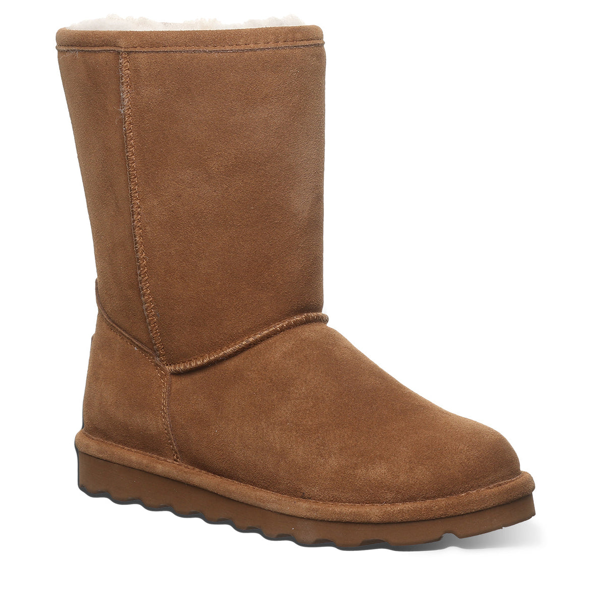 Elle Short Wide Boots in Hickory