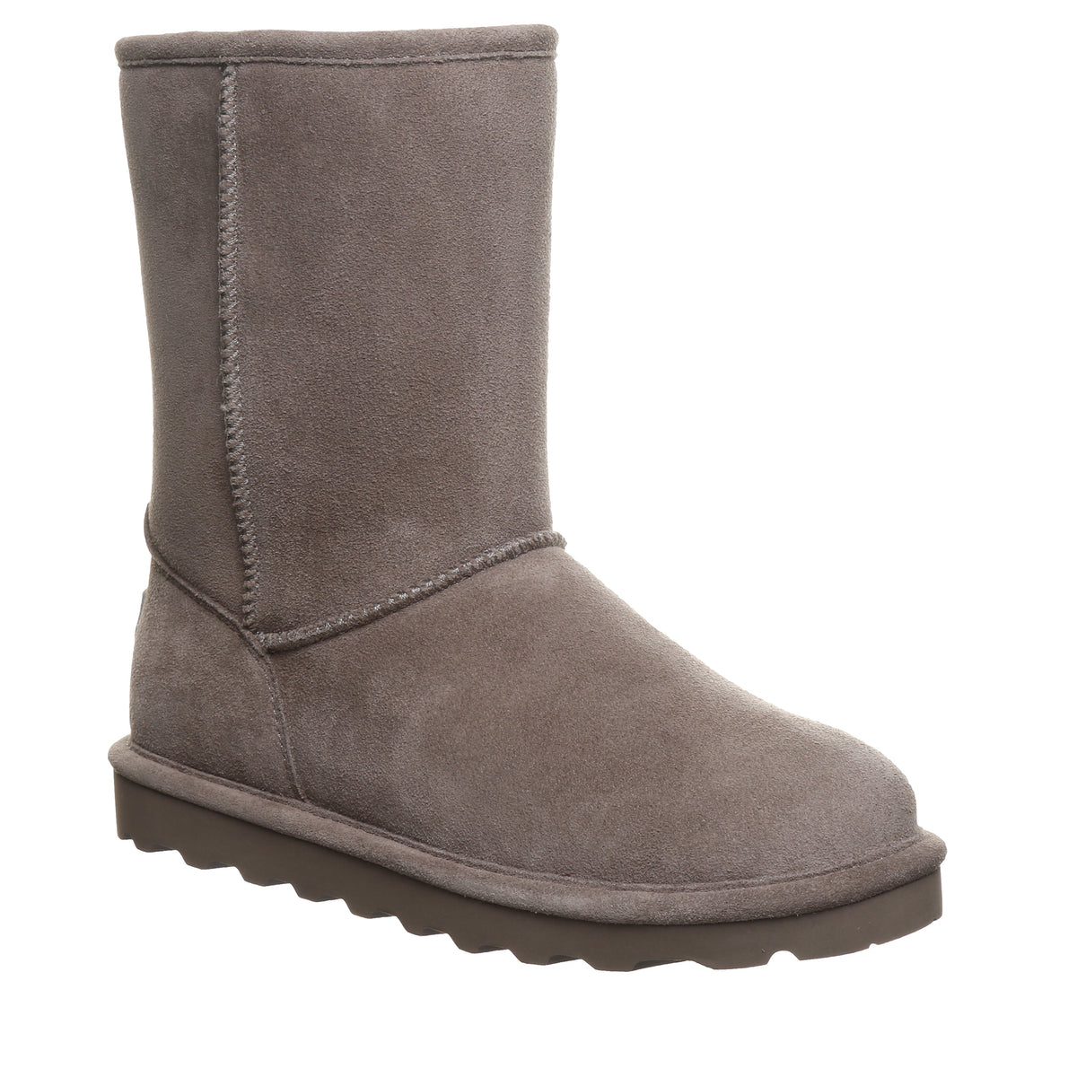 Elle Short Suede Boots in Morel