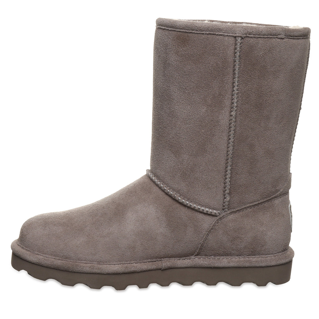 Elle Short Suede Boots in Morel