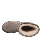 Elle Short Suede Boots in Morel