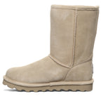 Elle Short Timeless Suede Boots in Mushroom