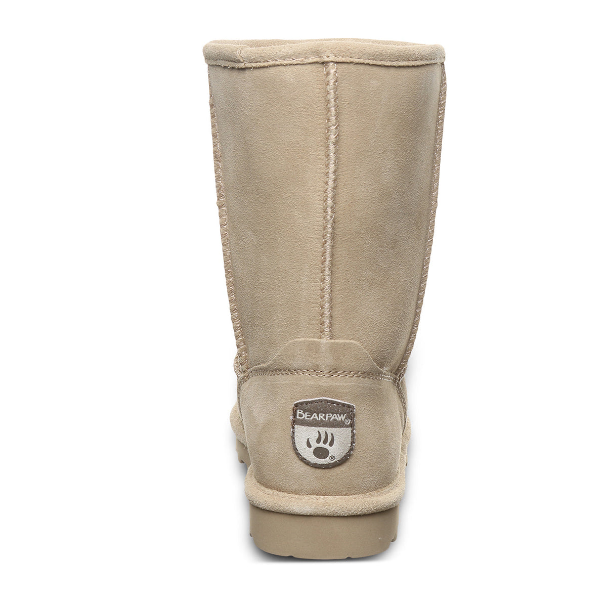 Elle Short Timeless Suede Boots in Mushroom