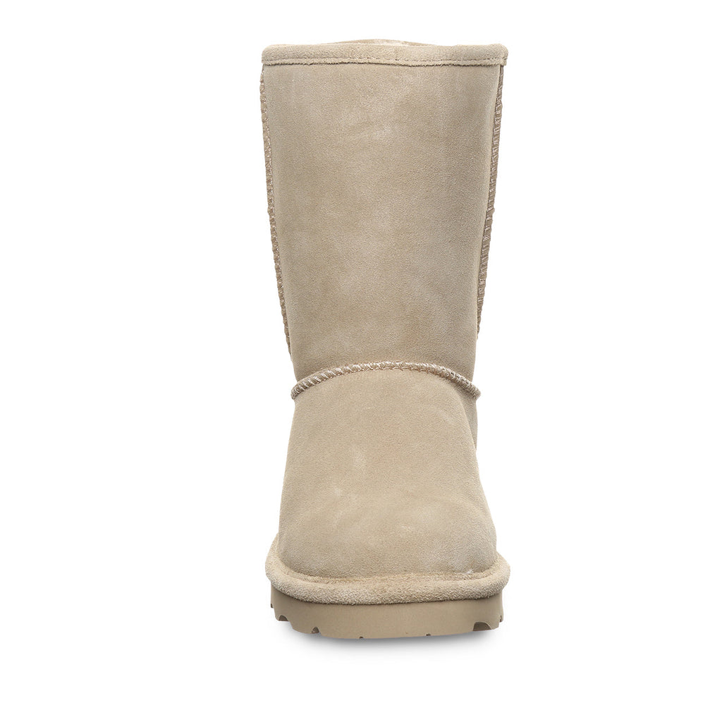 Elle Short Timeless Suede Boots in Mushroom
