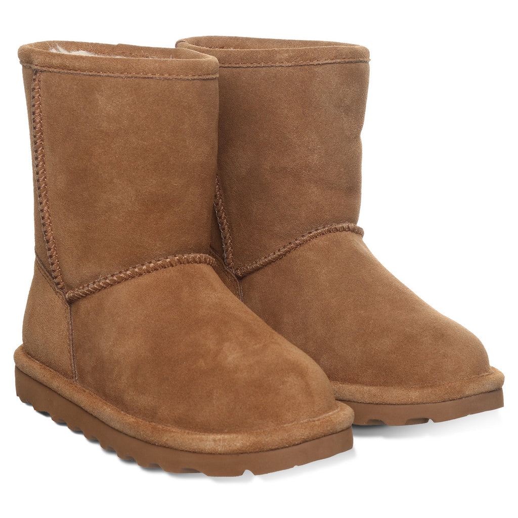 Elle Youth Suede Boots in Hickory