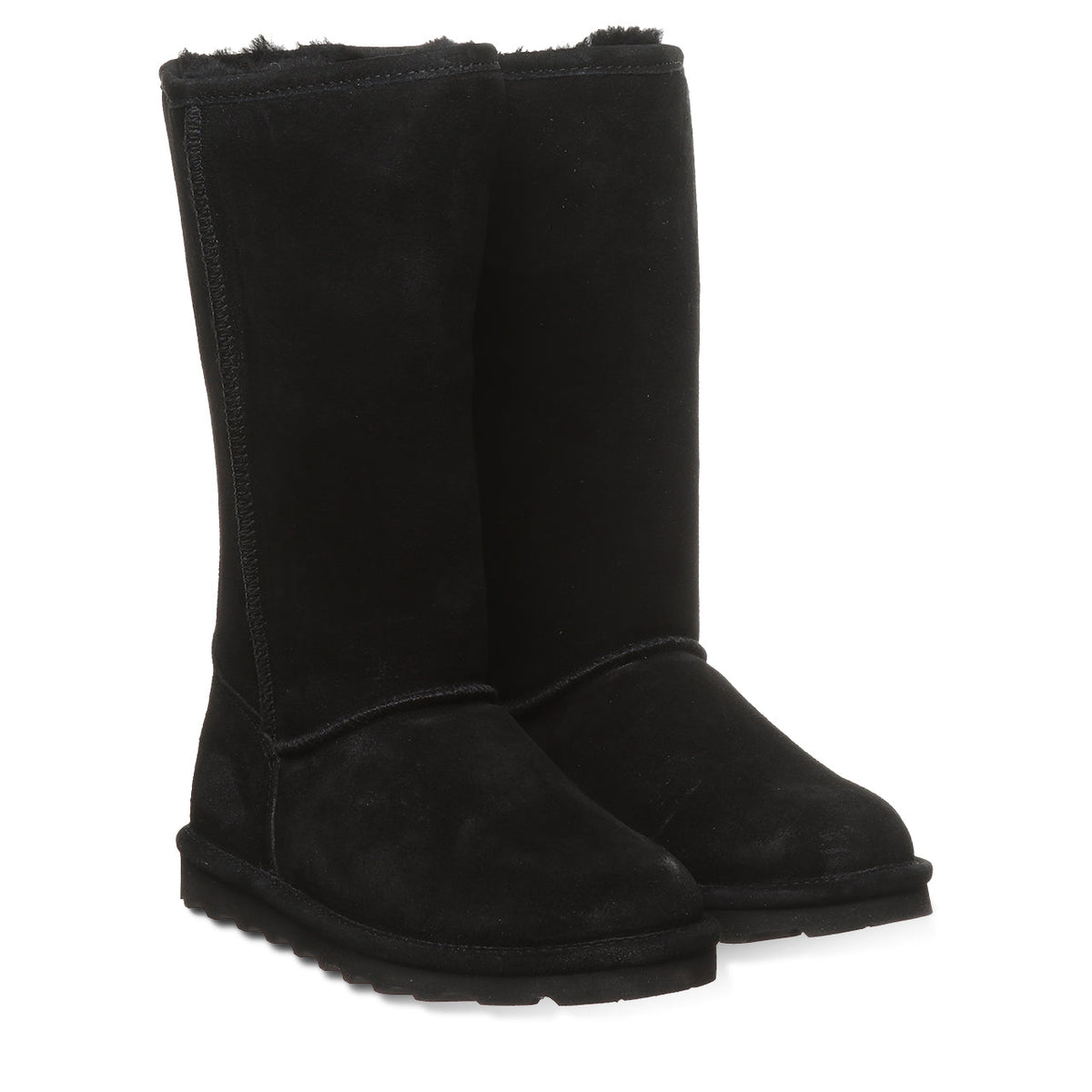 Elle Tall Mid Calf Boots in Black