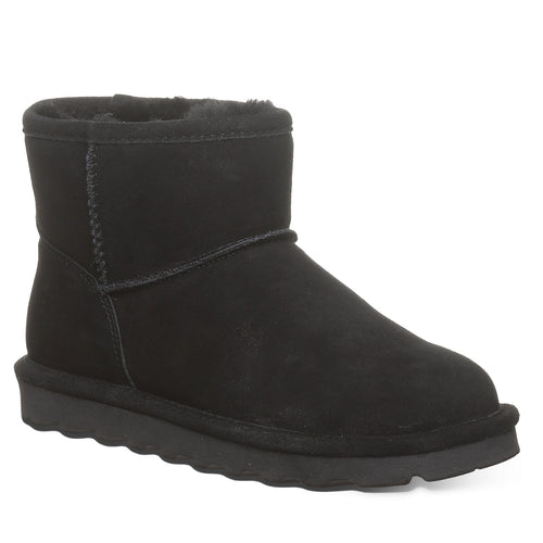 Alyssa Wide Ankle Boots in Black