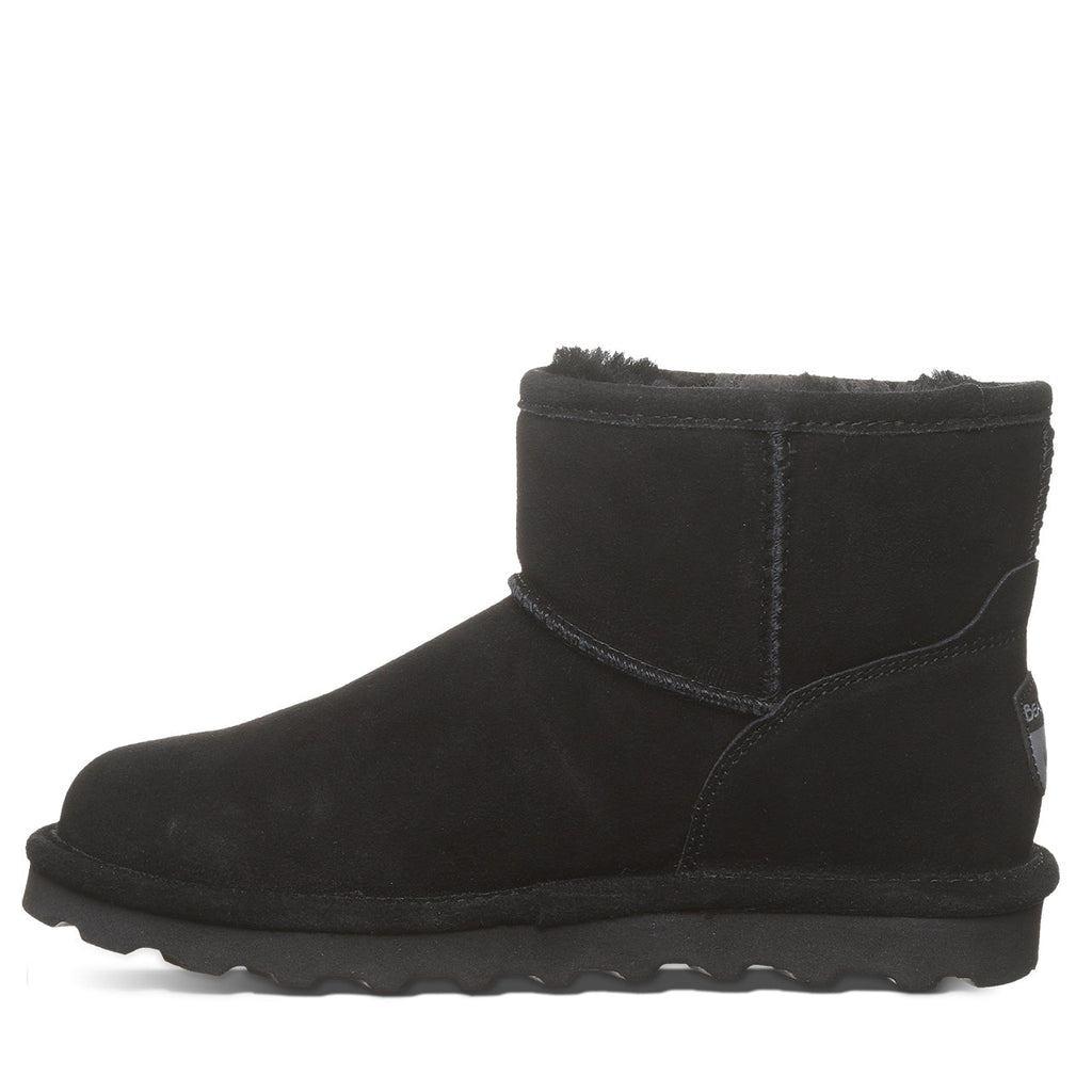 Alyssa Wide Ankle Boots in Black