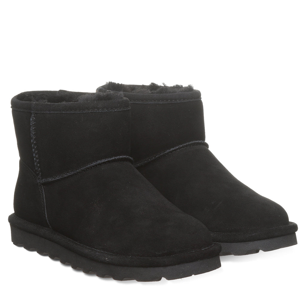 Alyssa Wide Ankle Boots in Black
