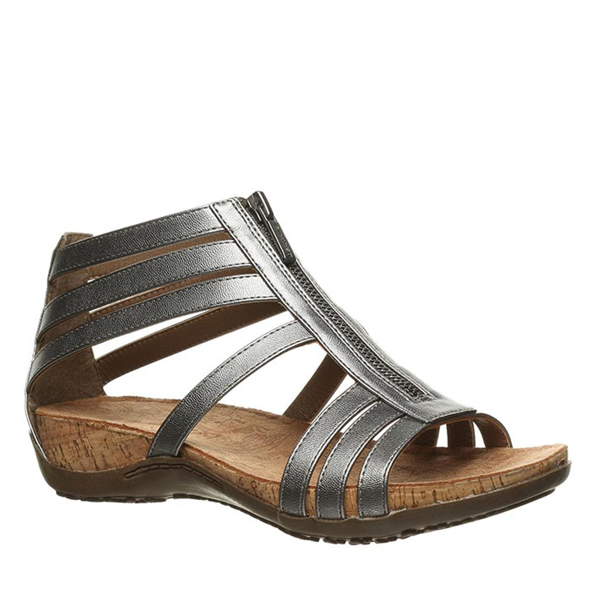 Layla II Wide Sandals in Gunmetal