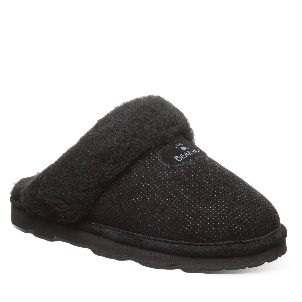 Loki Exotic Cozy Slippers in Black
