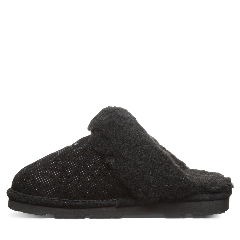 Loki Exotic Cozy Slippers in Black