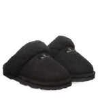 Loki Exotic Cozy Slippers in Black