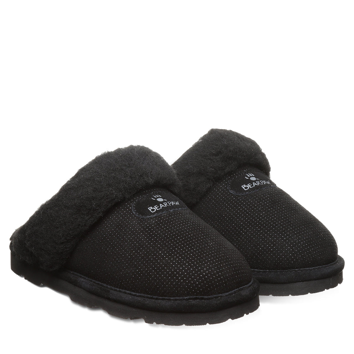 Loki Exotic Cozy Slippers in Black
