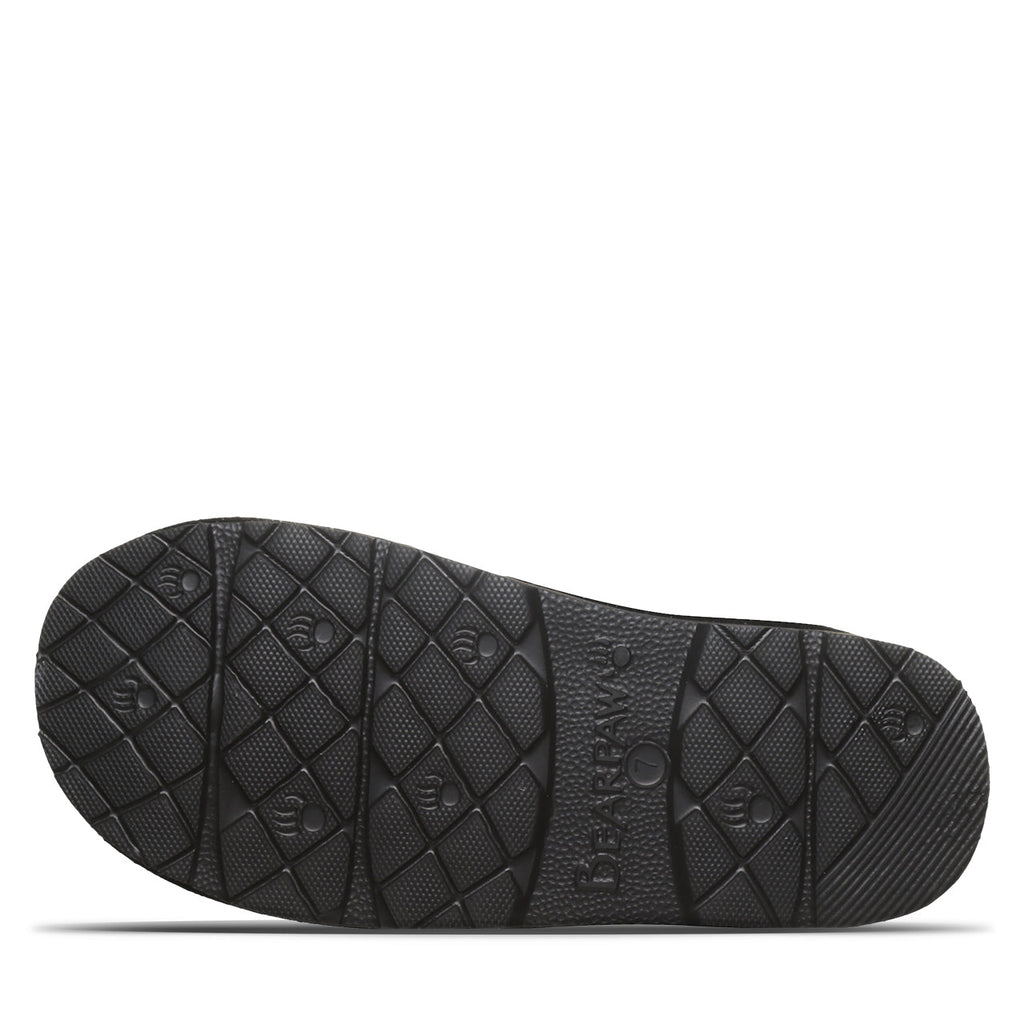 Loki Exotic Print Slippers in Black Metallic