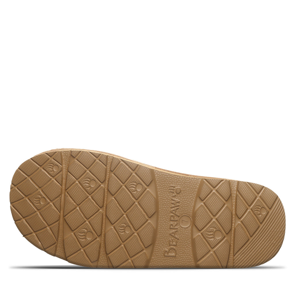 Loki Exotic Trim Slippers in Iced Coffee Metallic