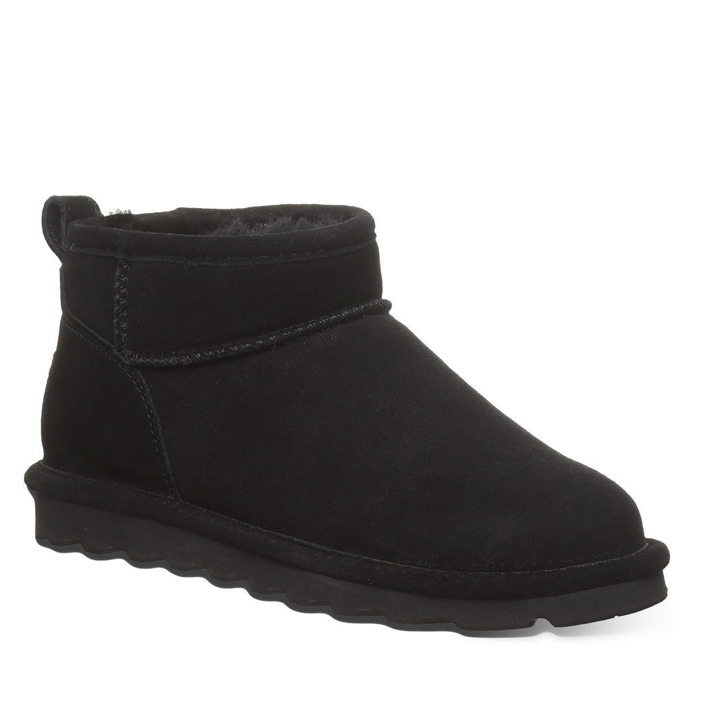 Shorty Suede Boots in Black