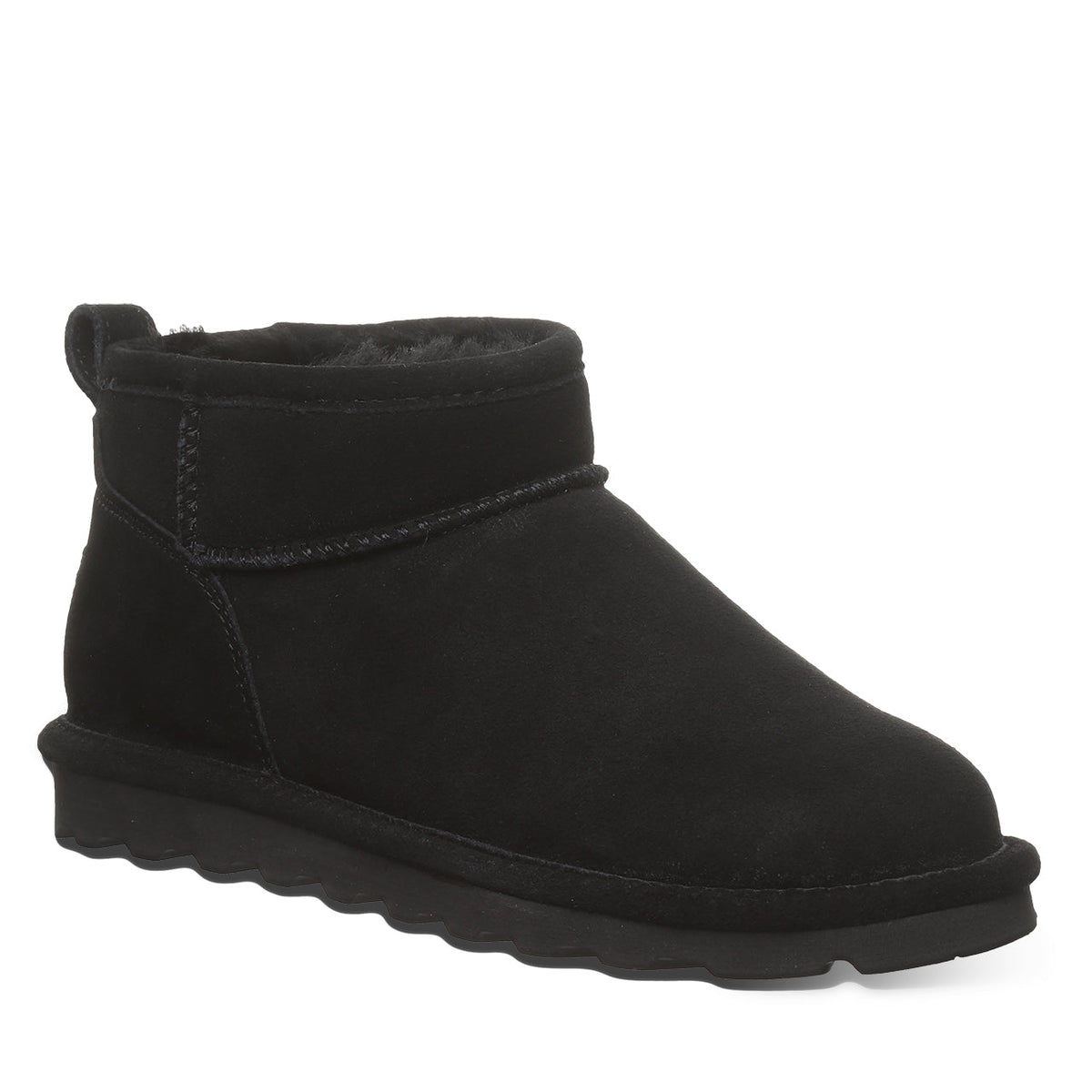 Shorty Suede Boots in Black