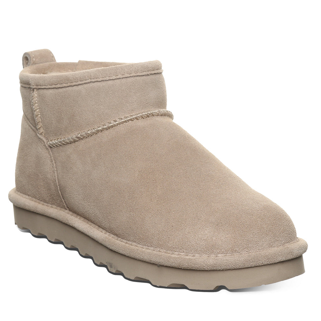 Shorty Wide Winter Ankle Boots in Mushroom