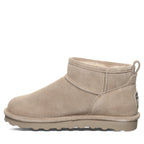 Shorty Wide Winter Ankle Boots in Mushroom