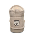 Shorty Wide Winter Ankle Boots in Mushroom