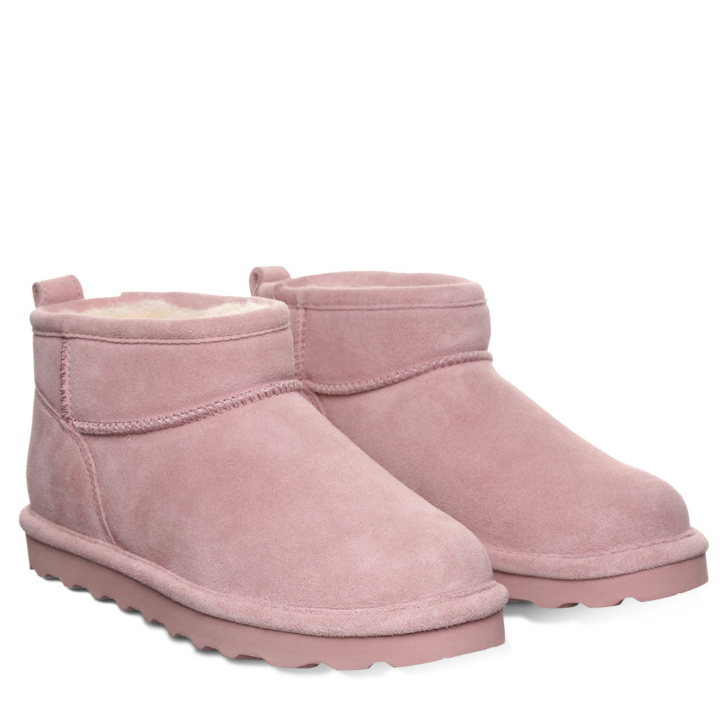 Shorty Suede Boots in Peony