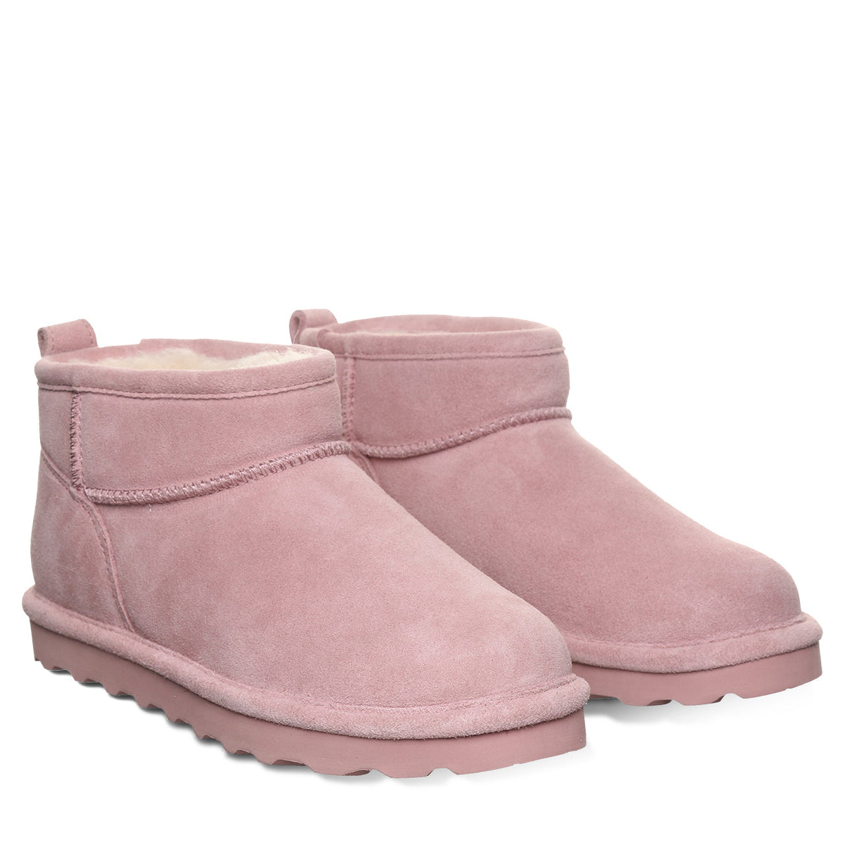 Shorty Suede Boots in Peony