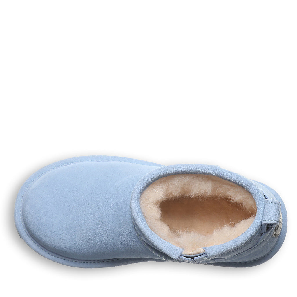 Shorty Youth Suede Boots in Blissful Blue