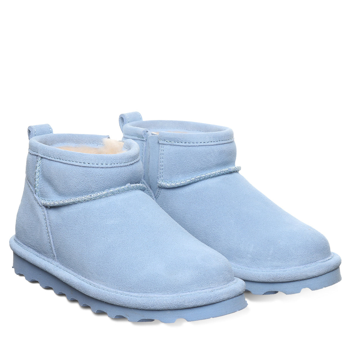 Shorty Youth Suede Boots in Blissful Blue